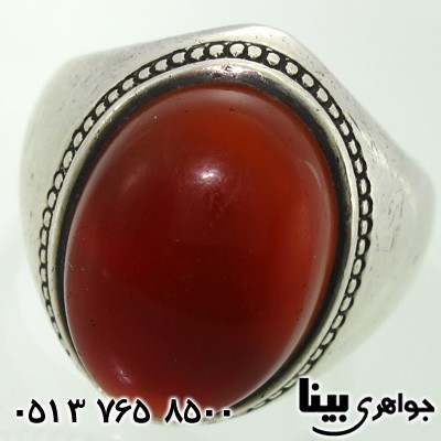انگشتر عقیق یمنی مردانه فاخر جنگی