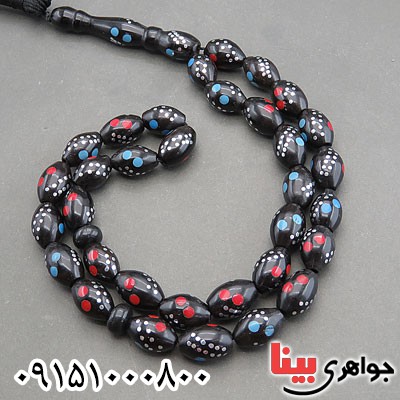تسبیح کشکول (کوک) ۳۳ دانه ای با مرصع فیروزه خاص _کد:29956