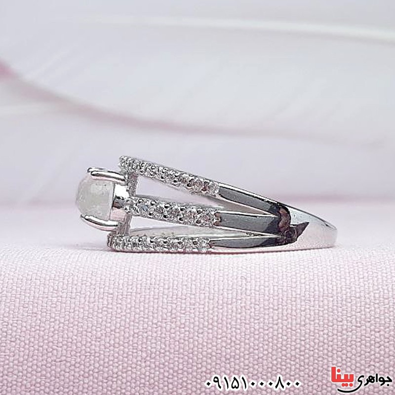 انگشتر در نجف رودیوم زنانه خاص و زیبا _کد:29977