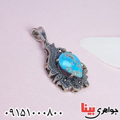 گردنبند فیروزه نیشابوری مارکازیتی زنانه خاص