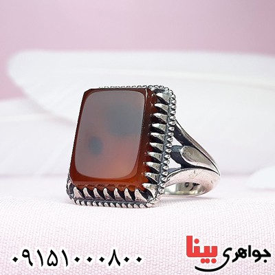 انگشتر عقیق یمنی مردانه خاص عالی زیبا