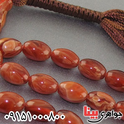 تسبیح کهربا پودری ۳۳ دانه ای درجه یک _کد:30185