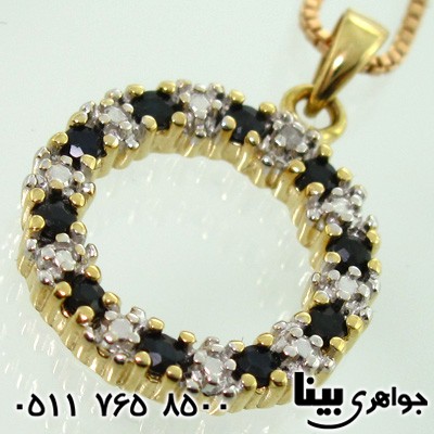 گردنبند یاقوت کبود گلریز