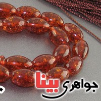 تسبیح کهربا روسی ۳۳ دانه ای فاخر درجه یک بسیار عالی _کد:30194