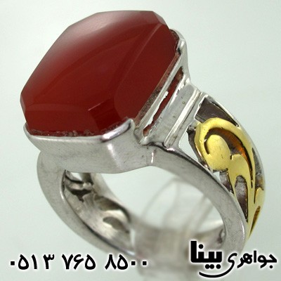 انگشتر عقیق یمنی مردانه شبکه ای خاص انگشتر عقیق یمنی مردانه شبکه ای خاص
