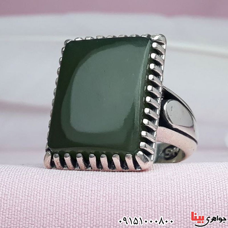 انگشتر یشم یمنی خاص و شیک زیبا