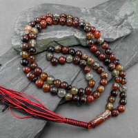 تسبیح عقیق سلیمانی 101 دانه ای خاص و زیبا درشت _کد:30610