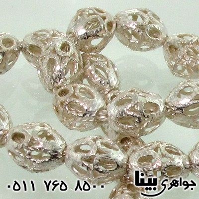 تسبیح نقره 33 دانه شبکه کاری