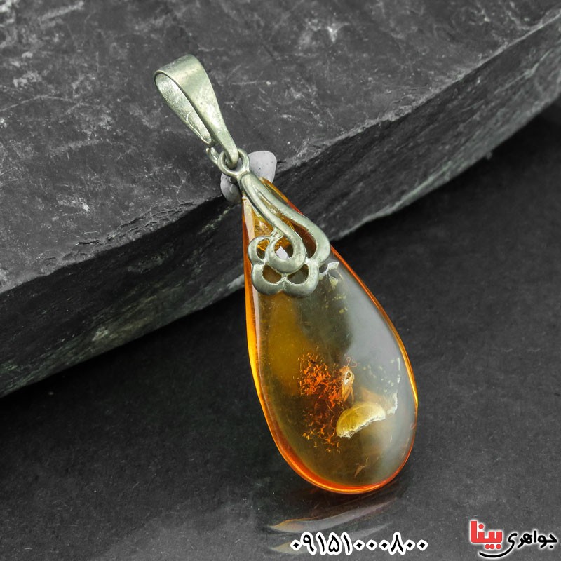 گردنبند کهربا زیبا و خوشرنگ _کد:30755