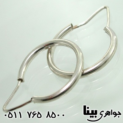 گوشواره نقره زنانه حلقه ای ساده