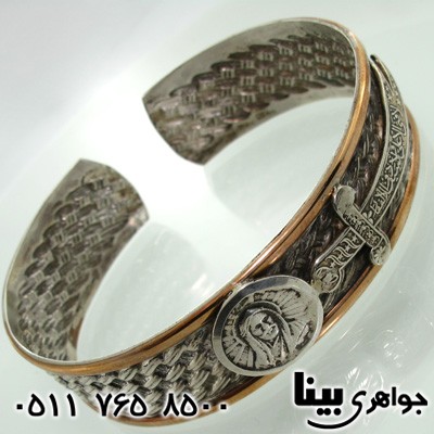 دستبند نقره شمایل و ذوالفقار