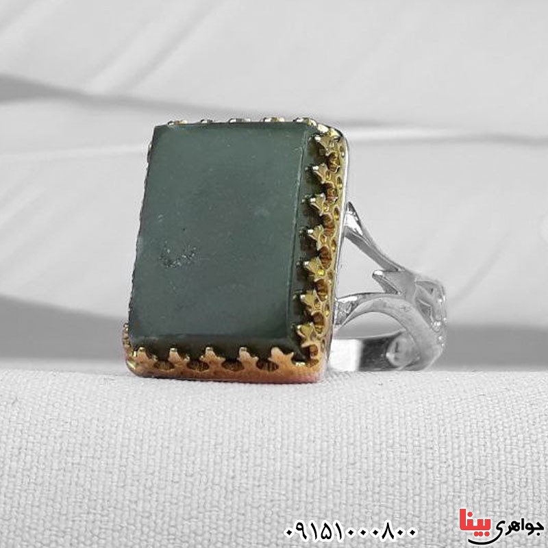 انگشتر یشم یمنی مردانه خاص _کد:31166
