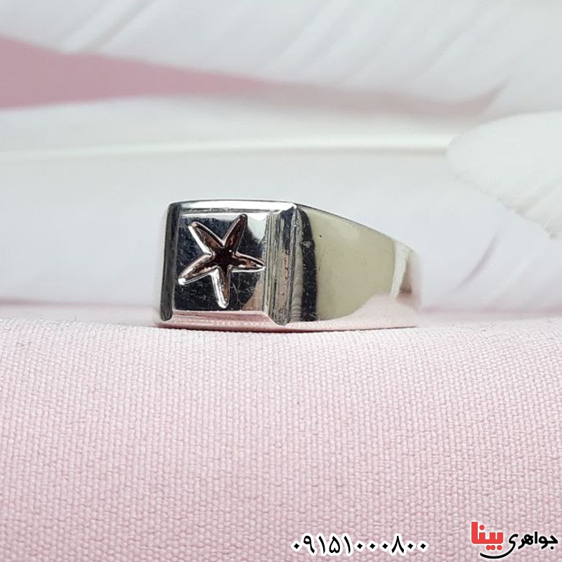 انگشتر نقره خاص همراه با حرز چهارده معصوم _کد:31246