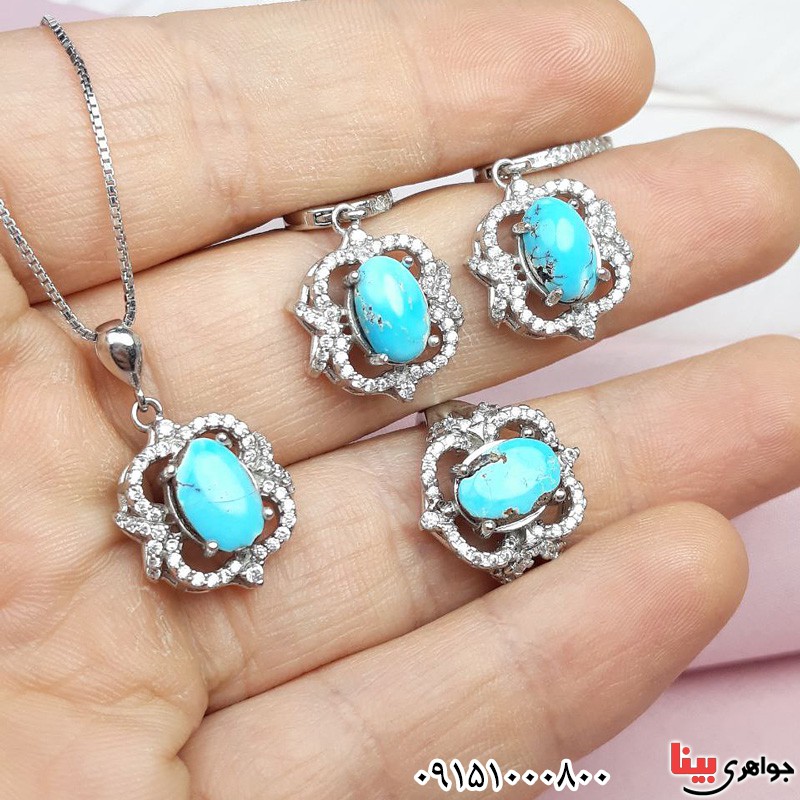 سرویس فیروزه نیشابوری رودیوم زیبا و خوشرنگ _کد:31837