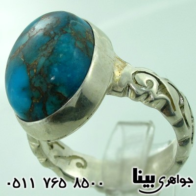 انگشتر فیروزه پیریتی هندوستان مردانه