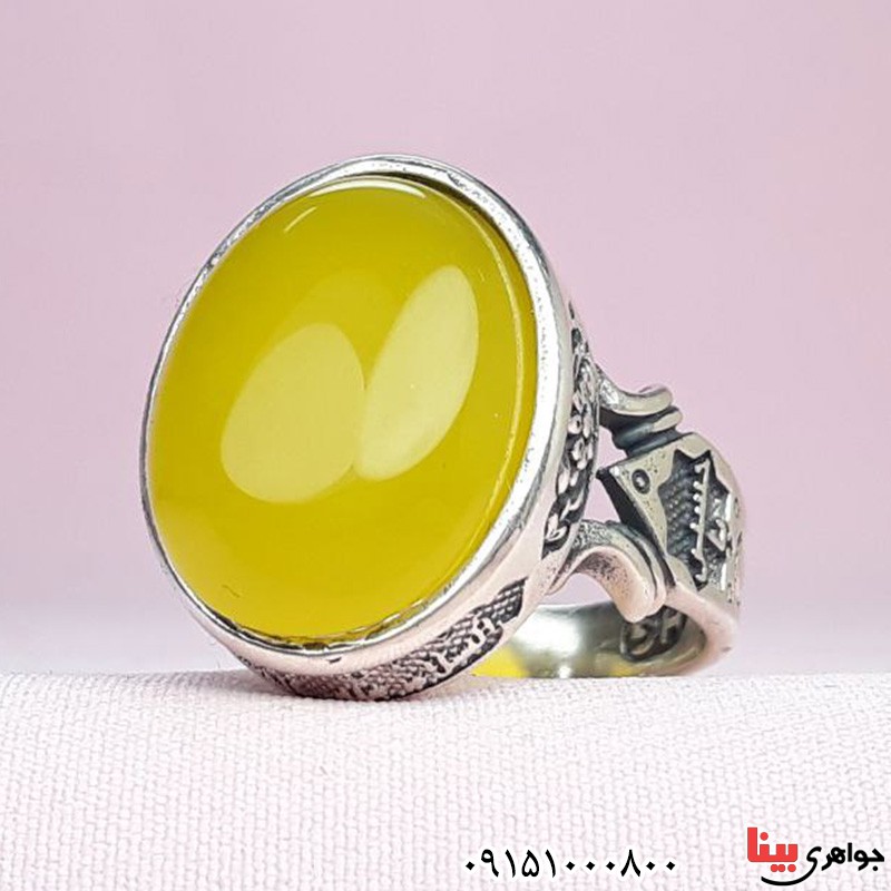 انگشتر عقیق شرف الشمس عالی و خاص زیبا انگشتر عقیق شرف الشمس عالی و خاص زیبا