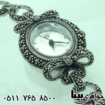 ساعت حدید زنانه پاپیونی بیضی