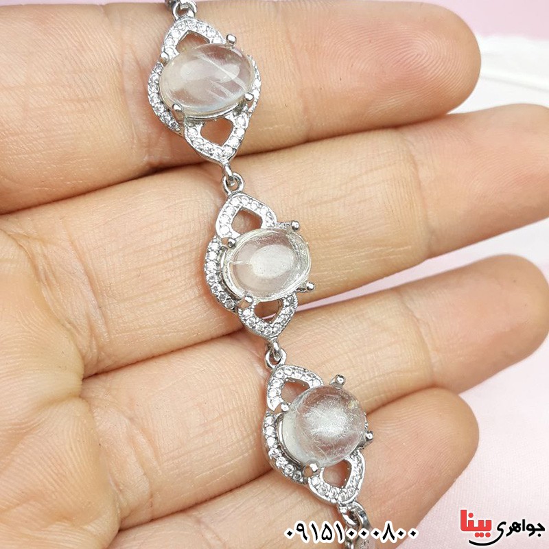 دستبند در نجف زنانه رودیوم شیک و زیبا