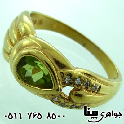 انگشتر زبرجد زنانه خاتون