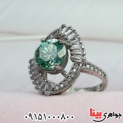 انگشتر الماس روسی (موزانایت) رودیوم زنانه انگشتر الماس روسی (موزانایت) رودیوم زنانه