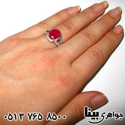 انگشتر ابسیدین زنانه بیضی
