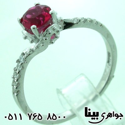انگشتر ابسیدین زنانه کلاسیک طرح ایتالیایی