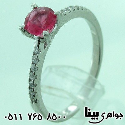 انگشتر ابسیدین زنانه کلاسیک طرح ایتالیایی دو