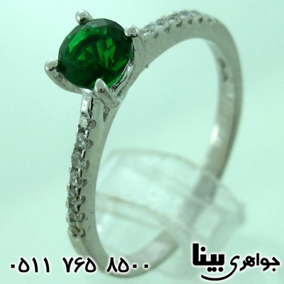 انگشتر ابسیدین زنانه کلاسیک طرح ایتالیایی سه