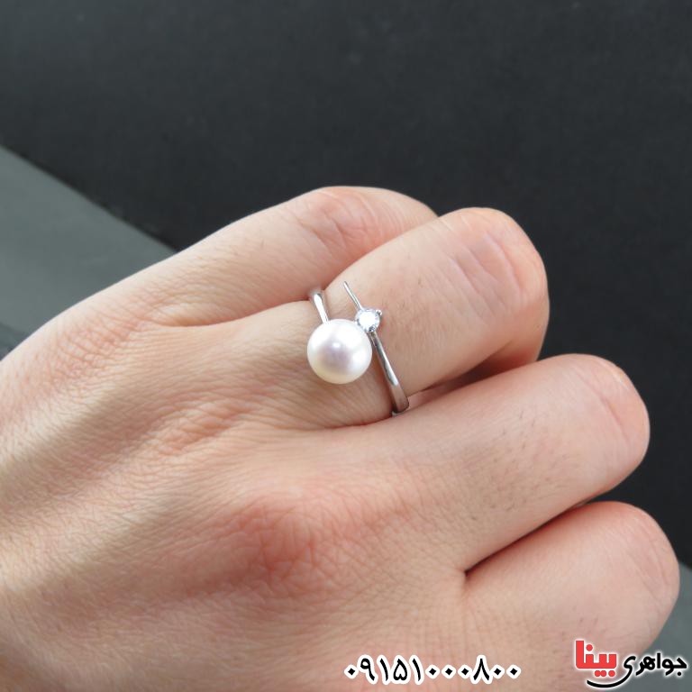 انگشتر مروارید شیک و بسیار خاص و زیبا _کد:32525