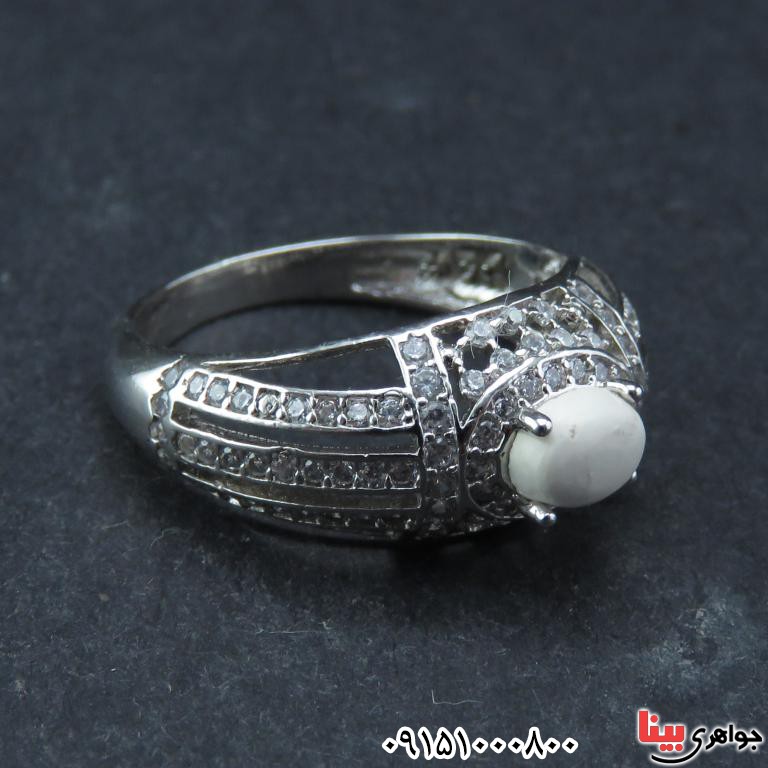 انگشتر خرمهره بسیار زیبا و با کیفیت موکل دار _کد:32559