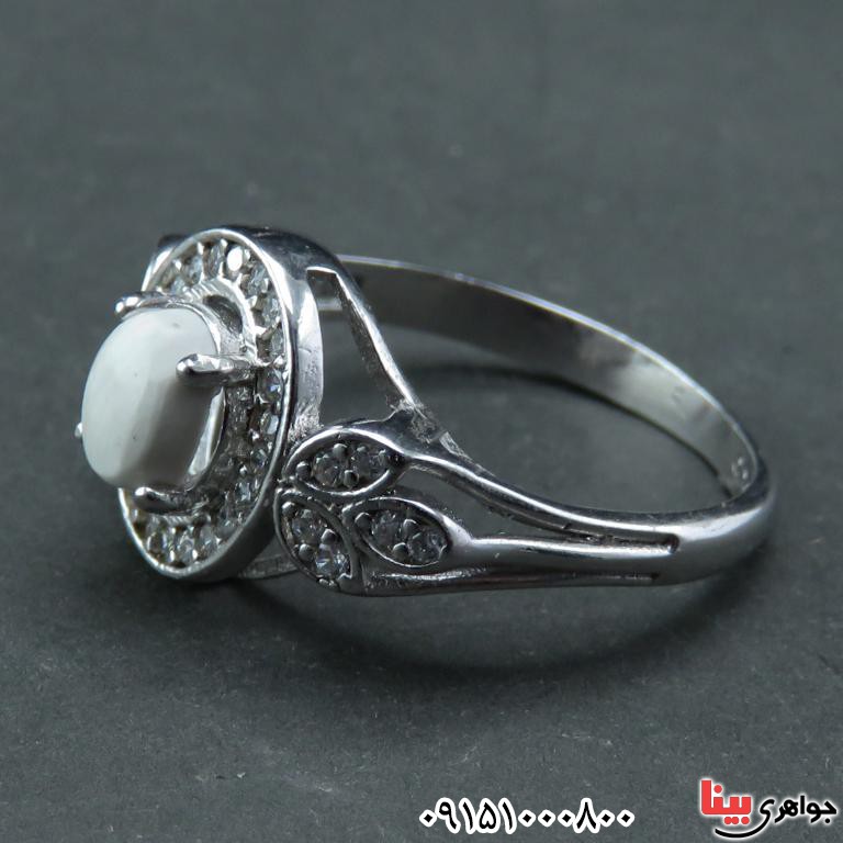 انگشتر خرمهره بسیار شیک و خاص موکل دار _کد:32560