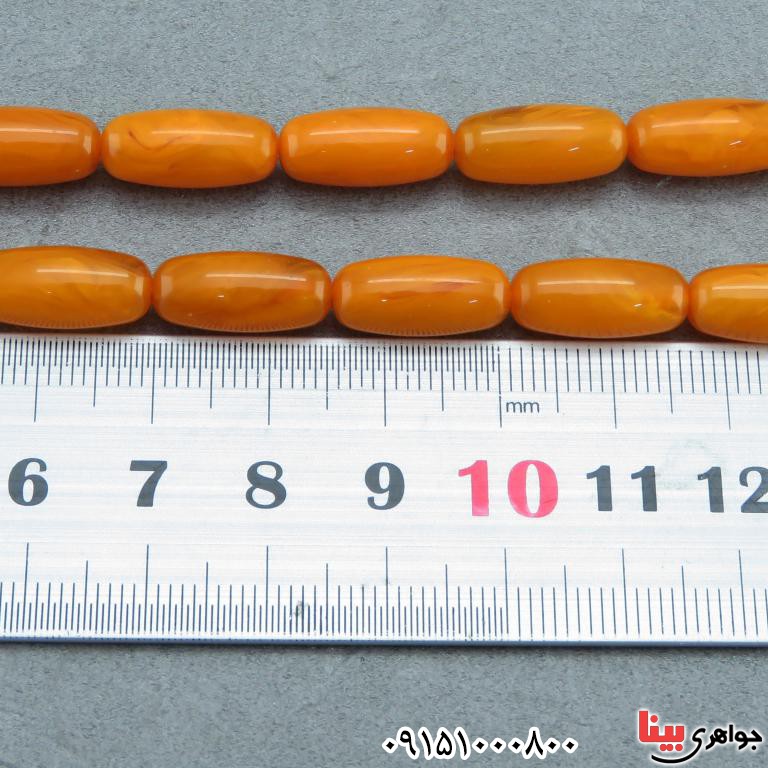 تسبیح کهربا 33 دانه ای درشت بسیار خاص _کد:32580