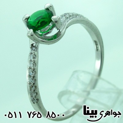 انگشتر ابسیدین زنانه کلاسیک طرح ایتالیایی شش
