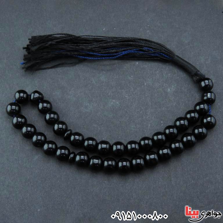 تسبیح عقیق سیاه (اونیکس) صنعتی 33 دانه ای سنگین و زیبا تسبیح عقیق سیاه (اونیکس) صنعتی 33 دانه ای سنگین و زیبا