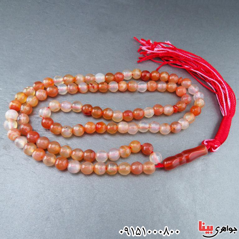 تسبیح عقیق 101 دانه ای سنگین خاص و زیبا _کد:32700