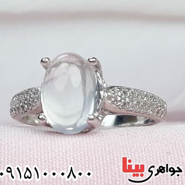 انگشتر در نجف رودیوم بسیار زیبا و شیک زنانه _کد:32834