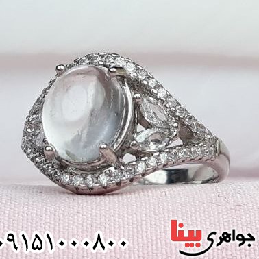 انگشتر در نجف رودیوم بسیار زیبا و شیک زنانه _کد:32851