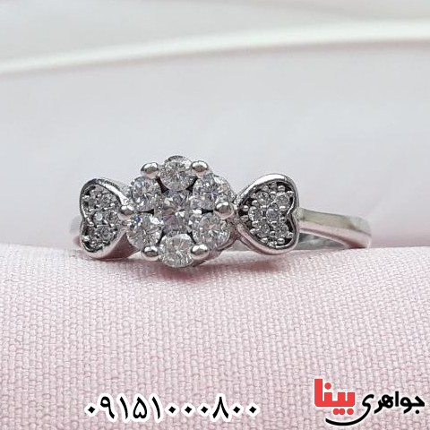 انگشتر نقره رودیوم اتمی بسیار زیبا و خاص _کد:32861