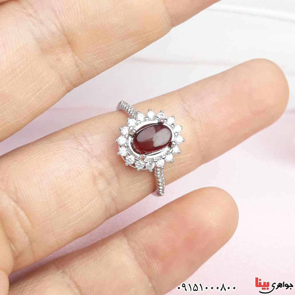 سرویس عقیق یمنی سرخ رودیوم بسیار خوشرنگ و خاص _کد:33089