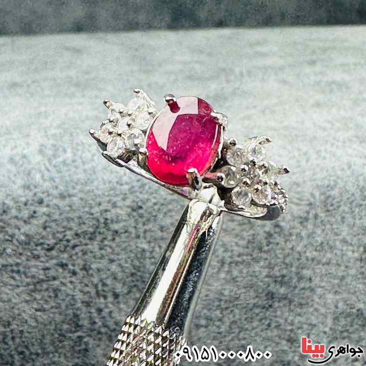 انگشتر یاقوت سرخ زنانه فاخر خاص و زیبا _کد:33339