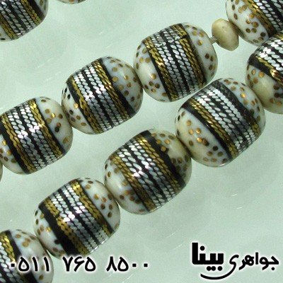 تسبیح عاج فیل با نقره کوبی درجه یک