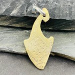 مدال برنجی مهر وماهی به نام و دست نویس _کد:33654