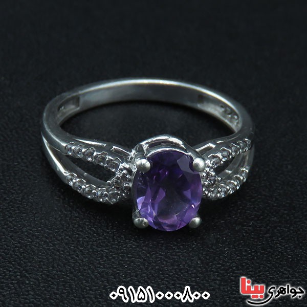 انگشتر آمتیست مدرن و زیبا _کد:33672