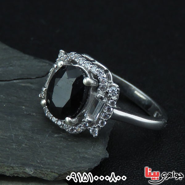 انگشتر یاقوت کبود با کیفیت و بسیار زیبا _کد:33675