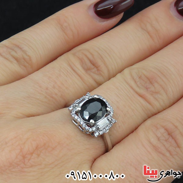 انگشتر یاقوت کبود با کیفیت و بسیار زیبا _کد:33675
