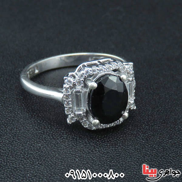 انگشتر یاقوت کبود با کیفیت و بسیار زیبا _کد:33675