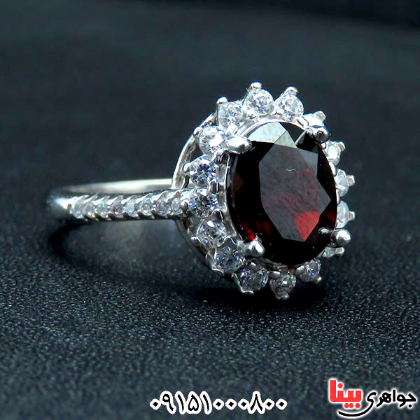 انگشتر یاقوت گارنت بسیارخاص و چشم نواز _کد:33678