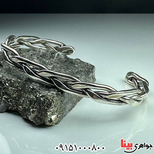 دستبند نقره مدرن و زیبا