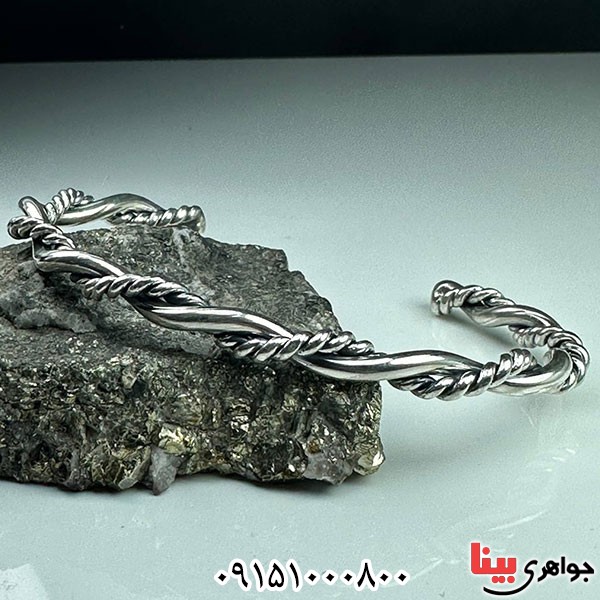 دستبند نقره بسیار خاص و ترند _کد:33734