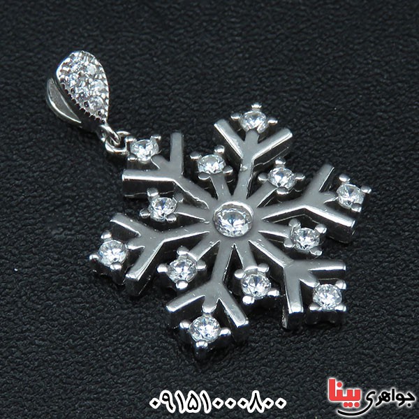 گردنبند نقره طرح دونه برف زیبا _کد:33746